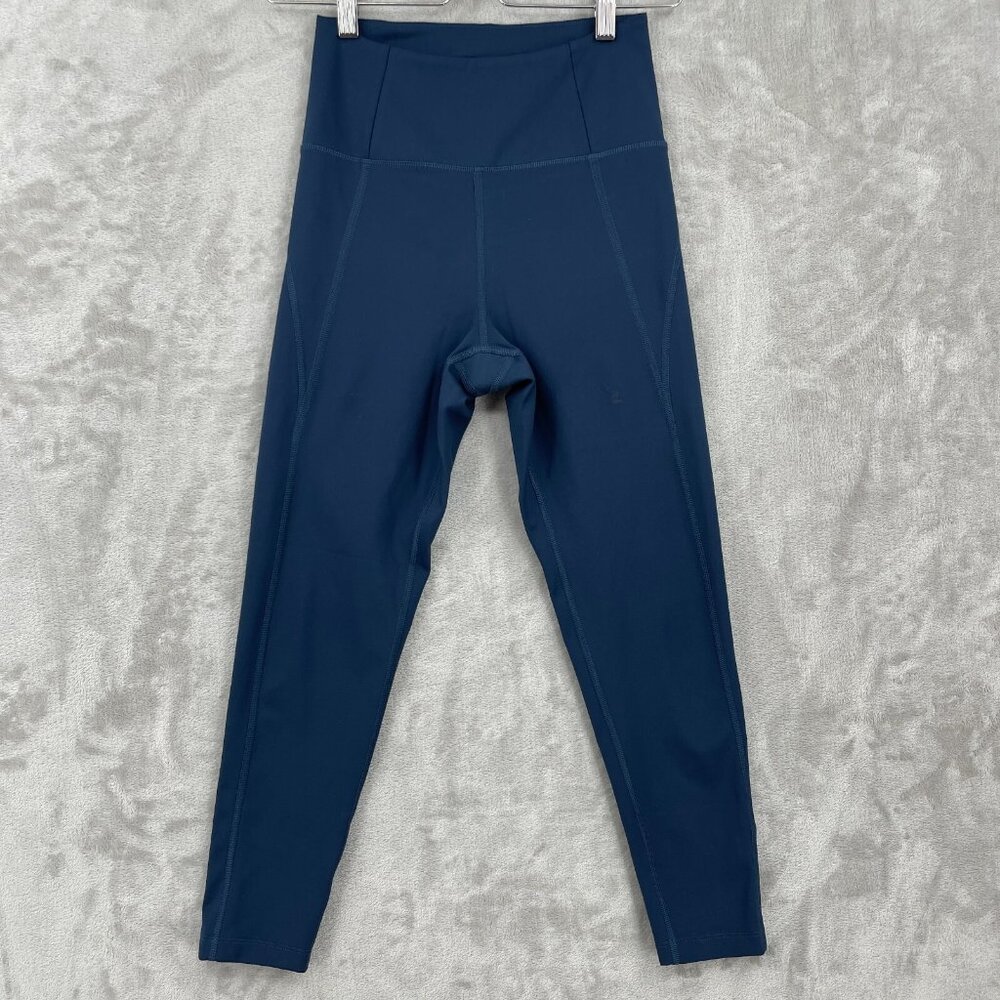 Girlfriend Collective Navy Blue Compressive High Rise 7/8 Leggings